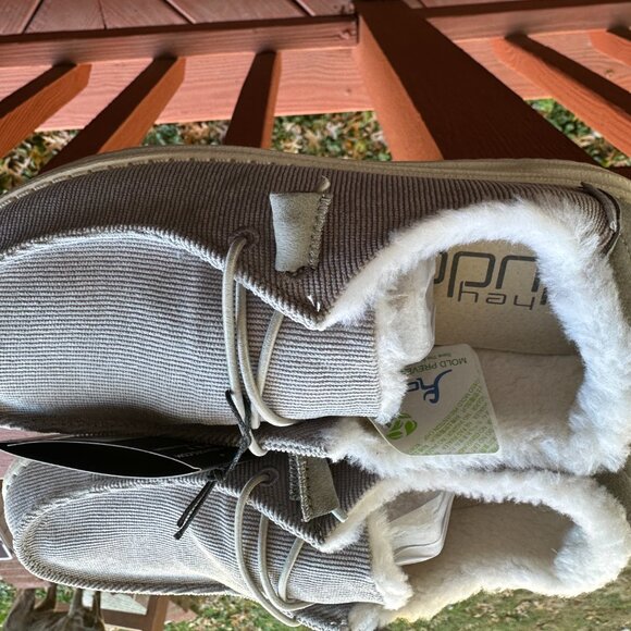HEY DUDE WENDY CORDUROY GREY 10 - Picture 3 of 5